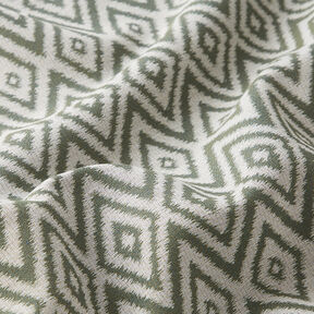 Outdoorstoff Jacquard Ethno – oliv, 