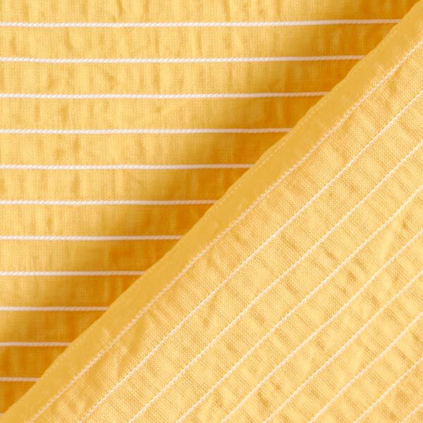 Viskose-Mix erhabene Nadelstreifen – gelb | Reststück 50cm