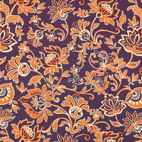 Romanit Jersey Paisleyblumen | Poppy Fabrics – lila, 
