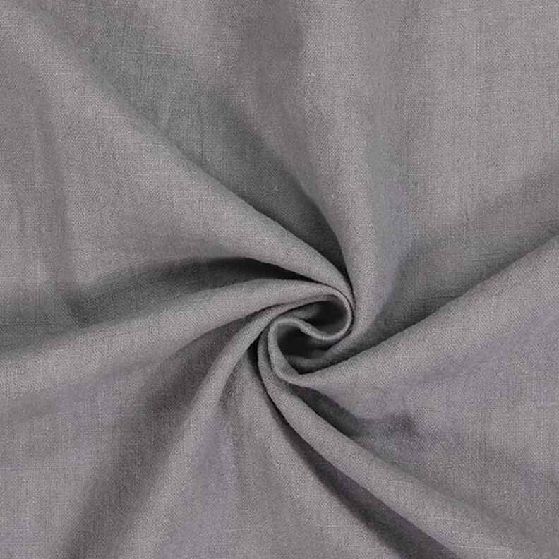Leinenstoff Ramie-Mix stonewashed, schwere Qualität – grau,  image number 1