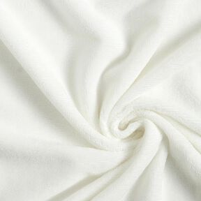 Kuschelfrottee Bambus Uni – wollweiss, 