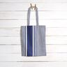 Outdoorstoff Canvas Streifen – marineblau/weiss,  thumbnail number 8