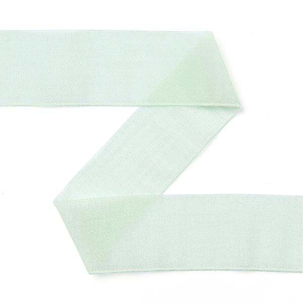 Organza Einfassband (Falzgummi), elastisch Goldie - mintgrün