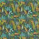 Dekostoff Baumwollpopeline Leoparden im Dschungel – grün/gelb,  thumbnail number 1