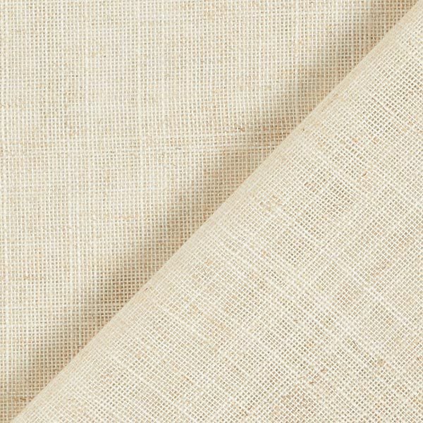 Gardinenstoff Voile Leinenlook 300 cm – natur | Reststück 100cm
