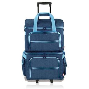 Nähmaschinen-Trolley | PRYM - jeans/türkis, 