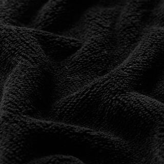 Kuschelfrottee Bambus Uni – schwarz, 