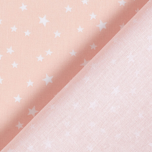 Baumwollpopeline unregelmäßige Sterne – rosa,  image number 4