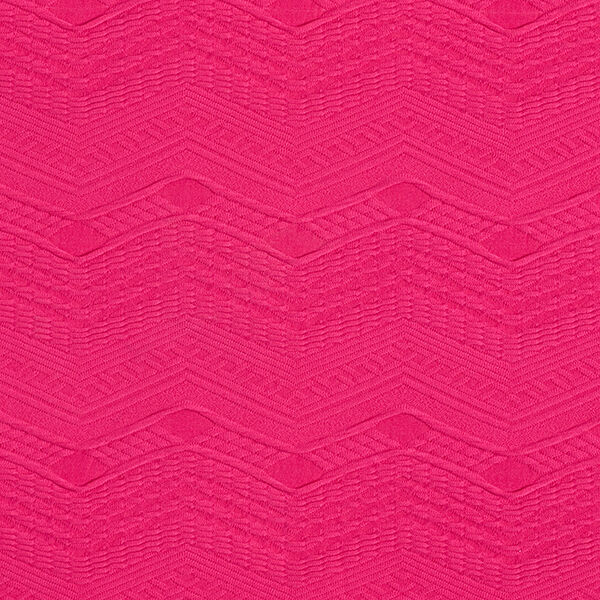 Jacquard Jersey Zick-Zack – intensiv pink | Reststück 50cm