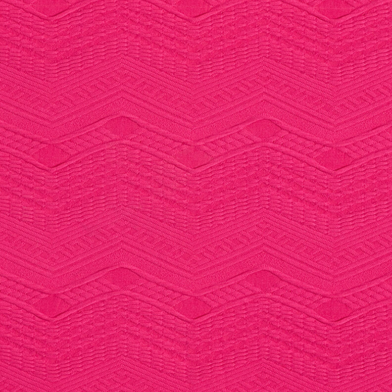 Jacquard Jersey Zick-Zack – intensiv pink,  image number 1