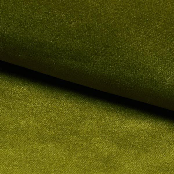 Polsterstoff Samt – oliv,  image number 2