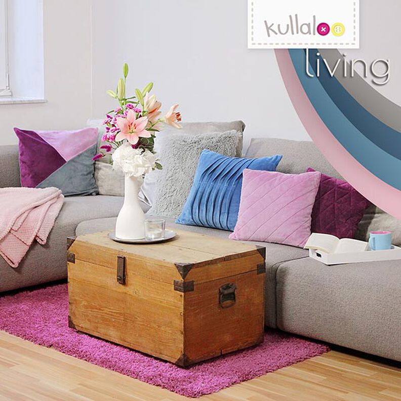 Nicki SHORTY [1 m x 0,75 m | Flor: 1,5 mm] - aubergine | Kullaloo,  image number 8
