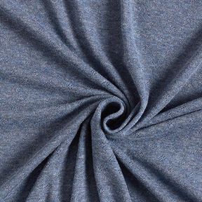Feinstrickjersey mit Lochmuster Melange – jeansblau, 