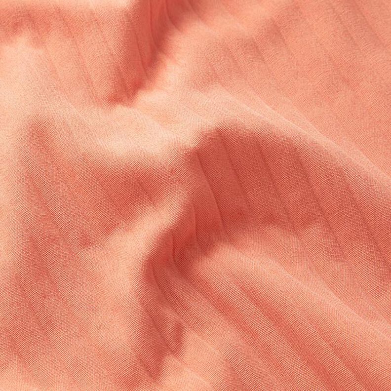 Stretch Jacquard 3D Streifen | Fibre Mood – lachs, image number 2