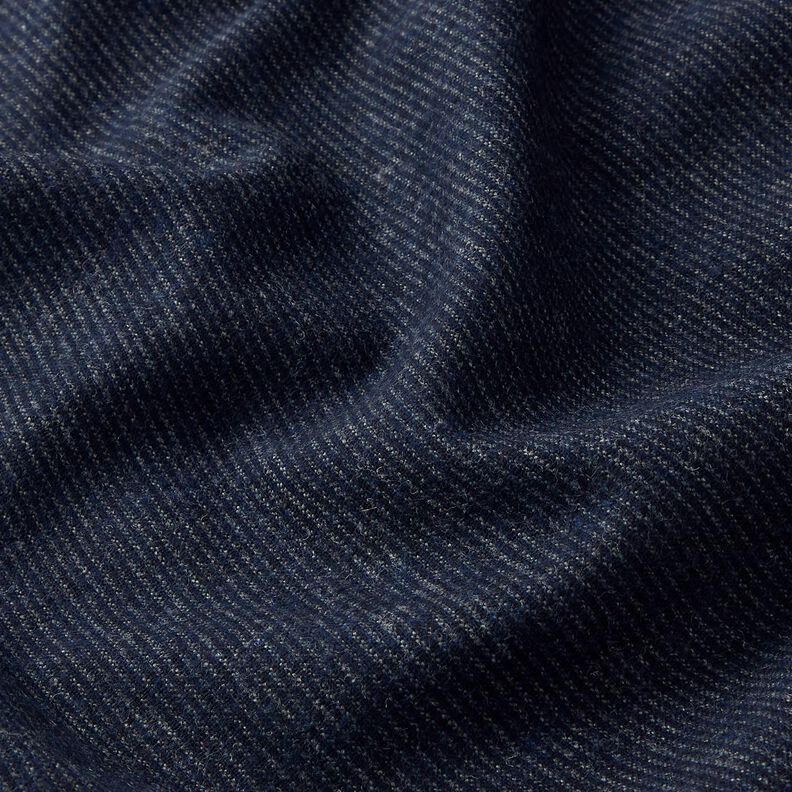 Woll-Mix feine Streifen – nachtblau/jeansblau,  image number 2
