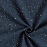 Baumwoll Musselin verstreute Goldtupfen – marineblau/gold,  thumbnail number 3