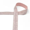 Elastisches Einfassband (Falzgummi) glitter [20 mm] – hellbeige,  thumbnail number 1