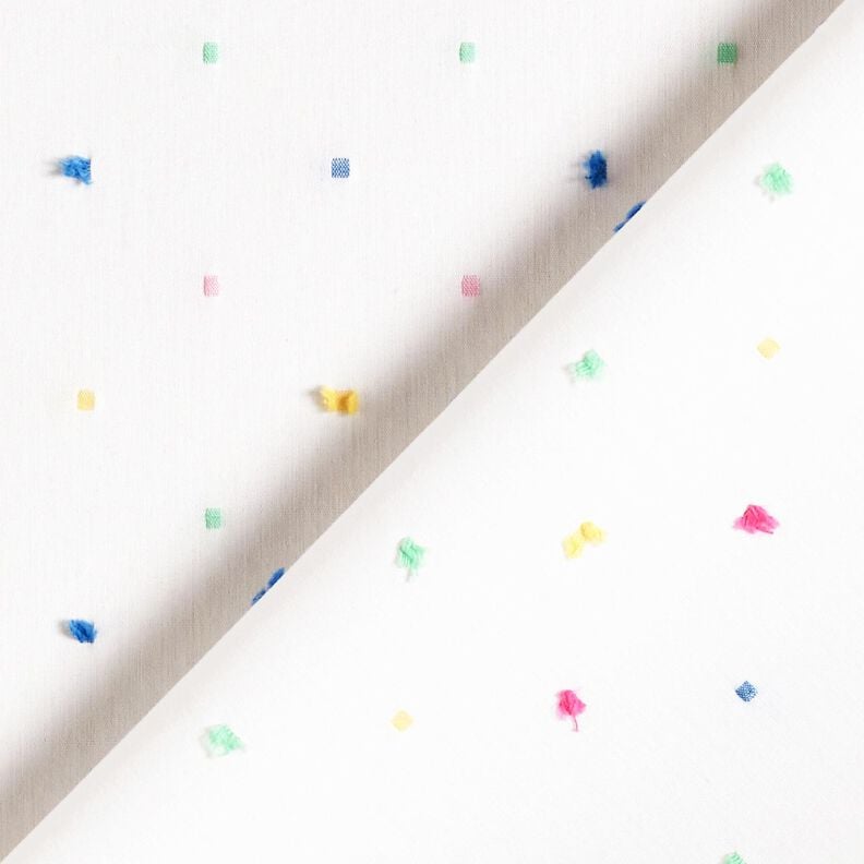 Popeline buntes Konfetti – weiss, image number 4