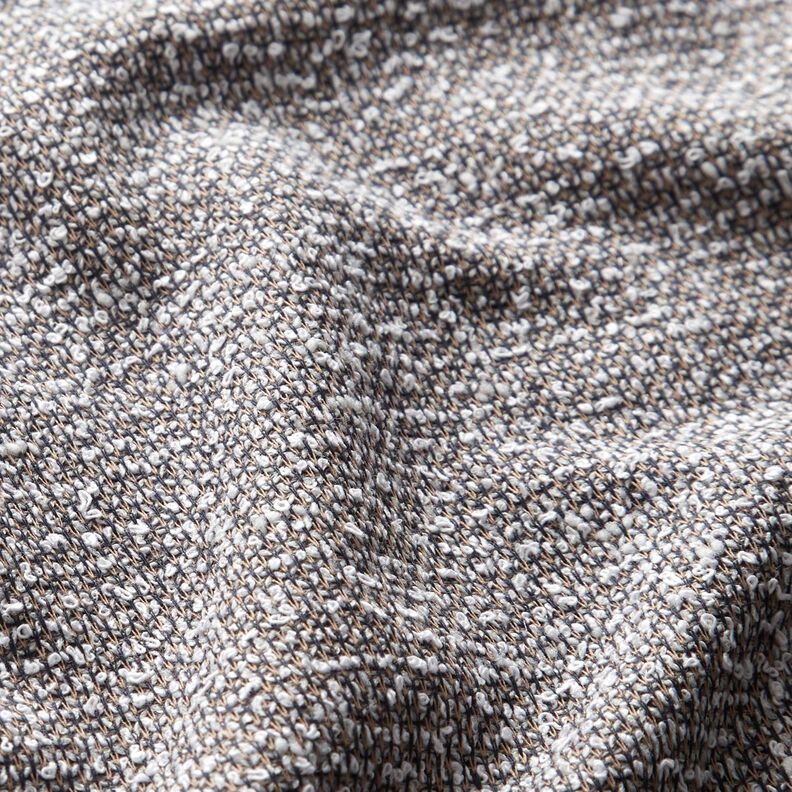 Strickbouclé Melange – dunkelbeige/nachtblau, image number 2