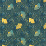 Baumwollstoff Cretonne Ginkgo – petrol,  thumbnail number 1