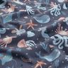 Baumwolljersey süße Meerestiere Digitaldruck | Poppy Fabrics – nachtblau,  thumbnail number 2