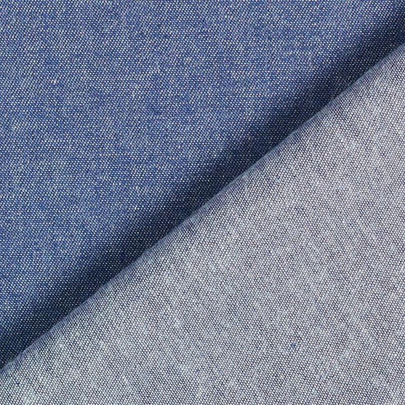 Baumwoll-Chambray Jeanslook – marineblau,  image number 3