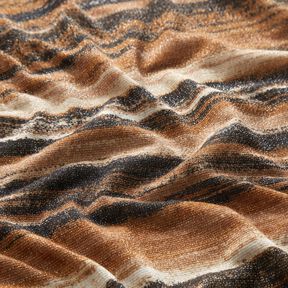Jersey Glitzer verwischte Streifen – braun/schwarz, 