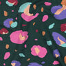 GOTS Baumwolljersey Animal | Nerida Hansen – dunkelgrün/pfirsichorange,  thumbnail number 2