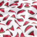 Baumwolljersey Melonen – weiss, 