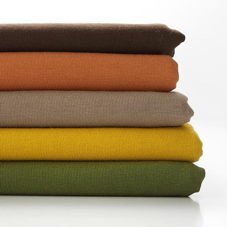 Baumwolljersey Medium Uni – dunkelbraun,  image number 4