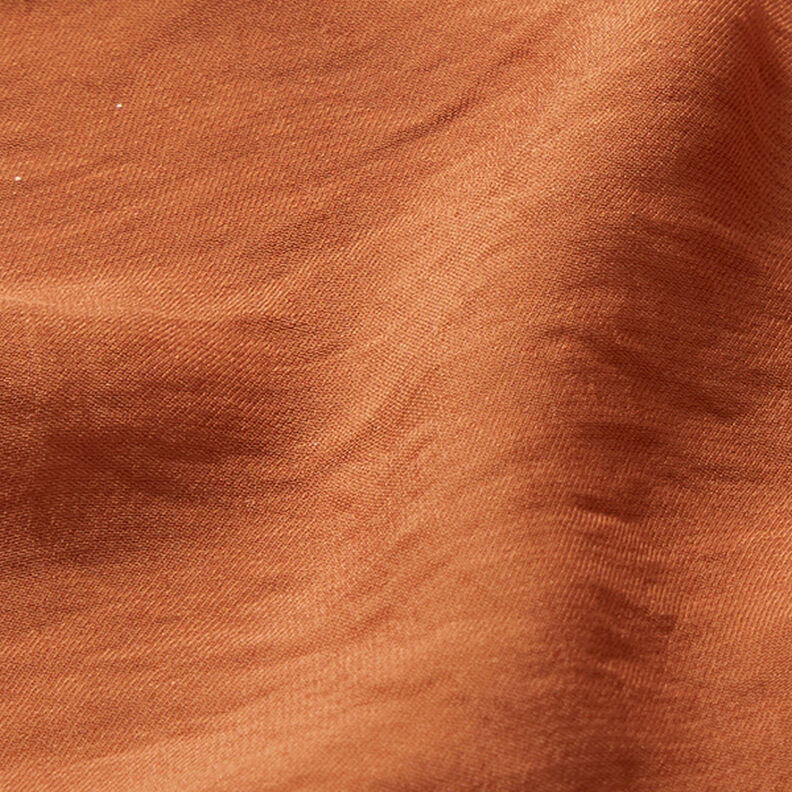 Leichter Blusenstoff Krinkel Uni – bronze,  image number 2