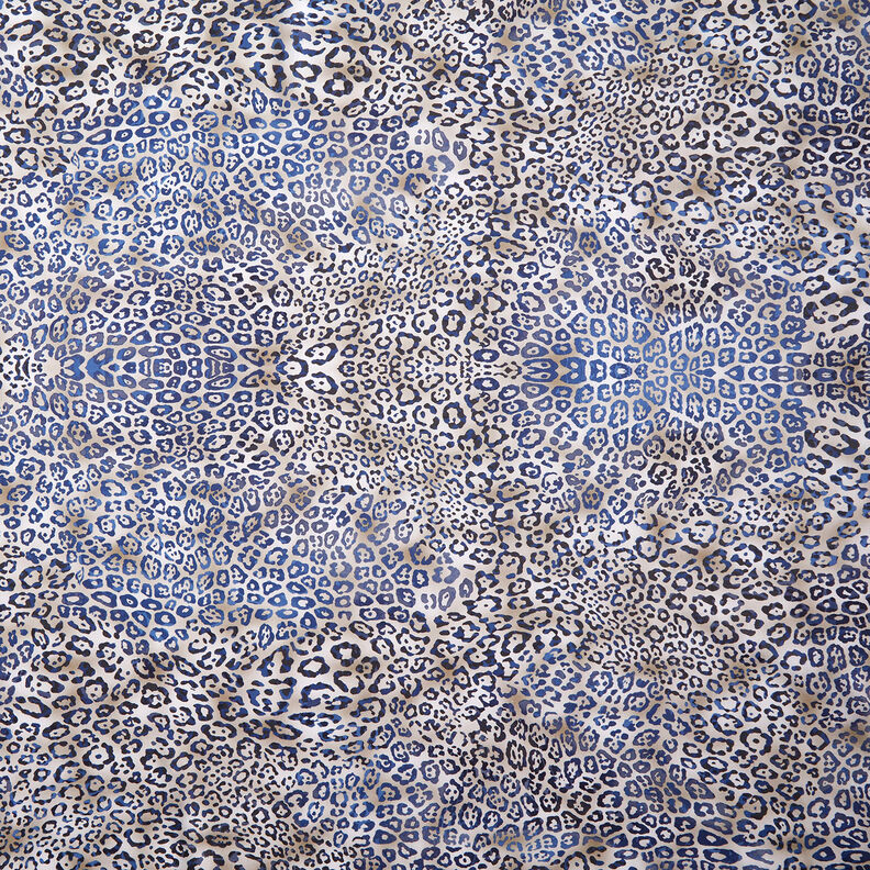 GOTS Baumwollpopeline Leomuster | TCC x LOOKS by Wolfgang Joop – indigo/helltaupe,  image number 1
