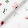 Baumwollpopeline Blumen und Schmetterlinge – weiss,  thumbnail number 4