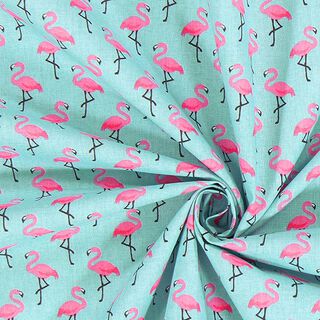 Cretonne Flamingo 3 – türkis, 