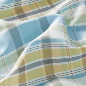 Seiden-Mix bunte Karos – weiss, 