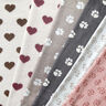 Kuschelfleece Tierpfoten | by Poppy – schiefergrau/elfenbein,  thumbnail number 5