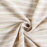 Baumwollstoff Gitterstruktur Querstreifen – beige/weiss,  thumbnail number 4