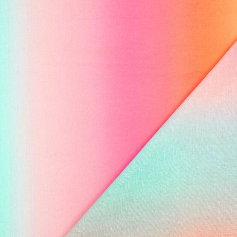 Batist Regenbogen-Farbverlauf | Poppy Fabrics – pink/weiss,  image number 4