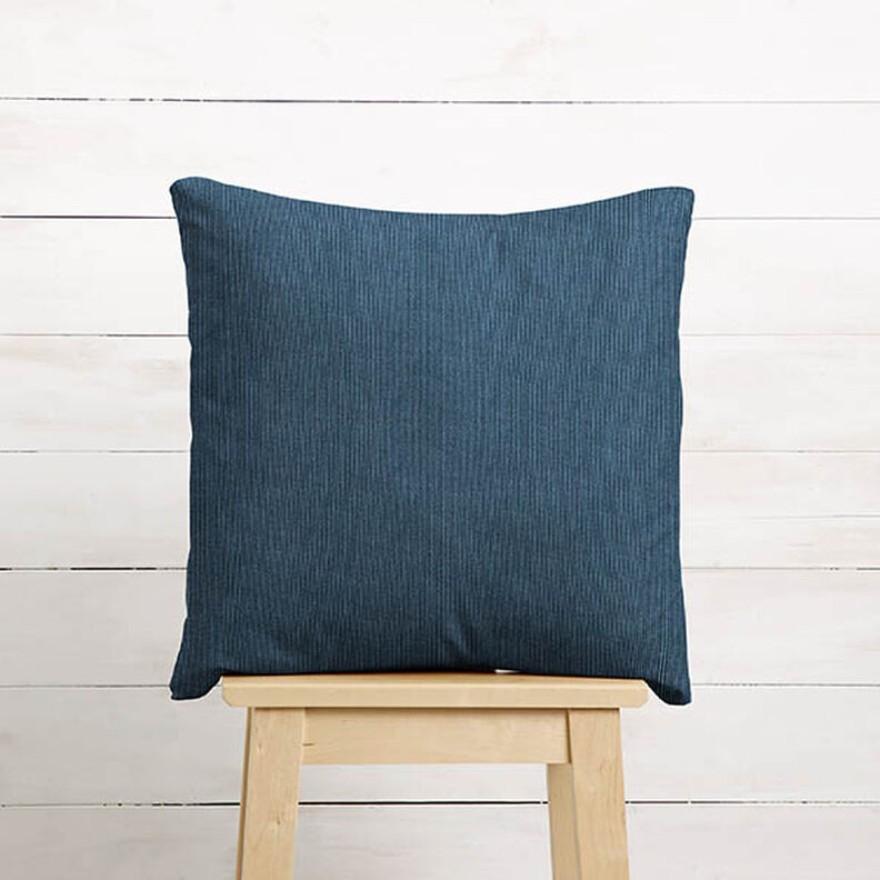 Polsterstoff Babycord – blau, image number 7