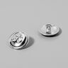Metallknopf Anker – silber metallic,  thumbnail number 2
