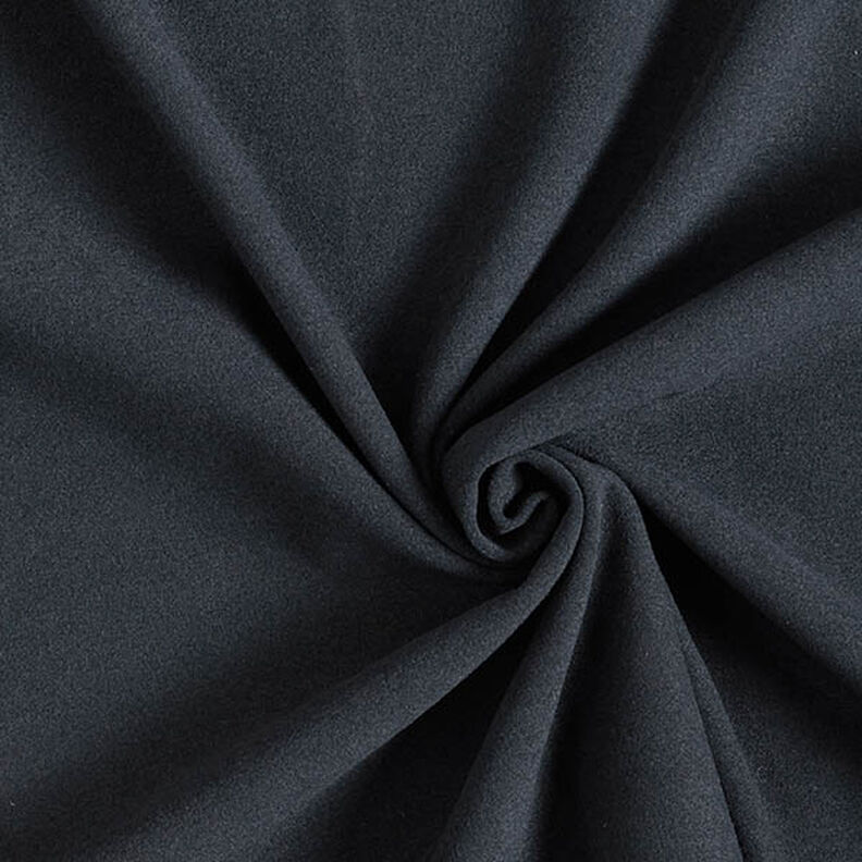 Mantelstoff Velours Uni – schwarz,  image number 1