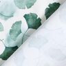 GOTS Baumwolljersey Ginko Digitaldruck – weiss/eukalyptus,  thumbnail number 4