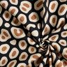 Dekostoff Halbpanama abstraktes Leomuster – schwarz/cashew,  thumbnail number 3