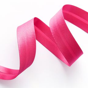 Schrägband Satin [20 mm] – intensiv pink, 