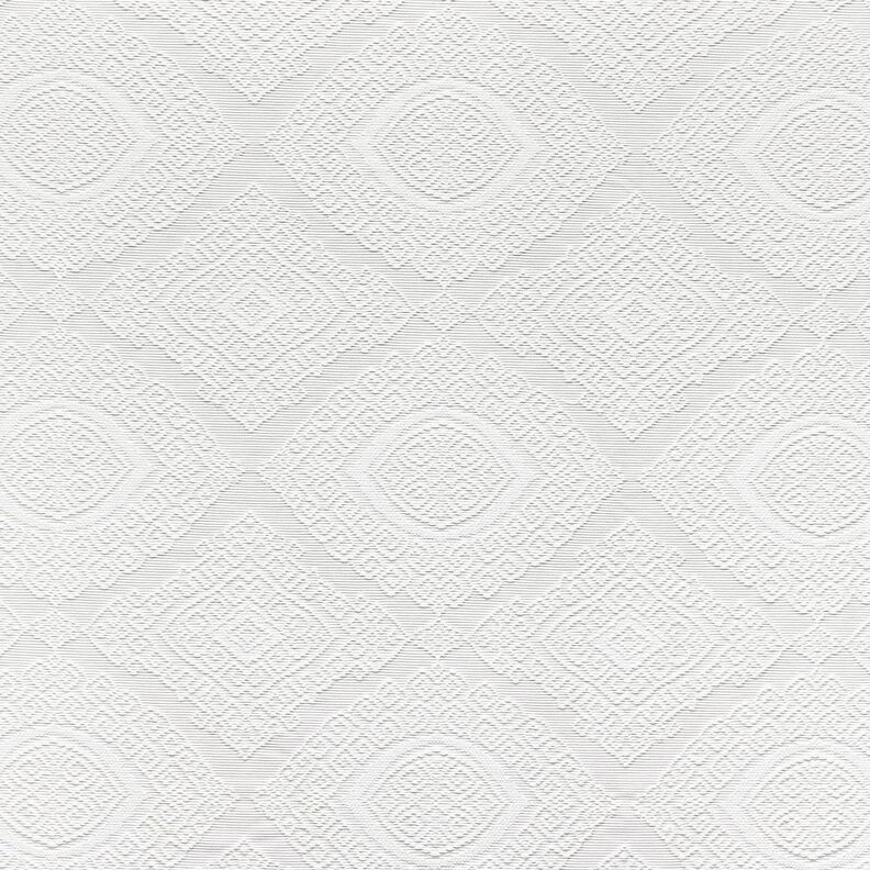 Dekostoff Jacquard dekorative Rauten 275 cm – weiss, image number 1