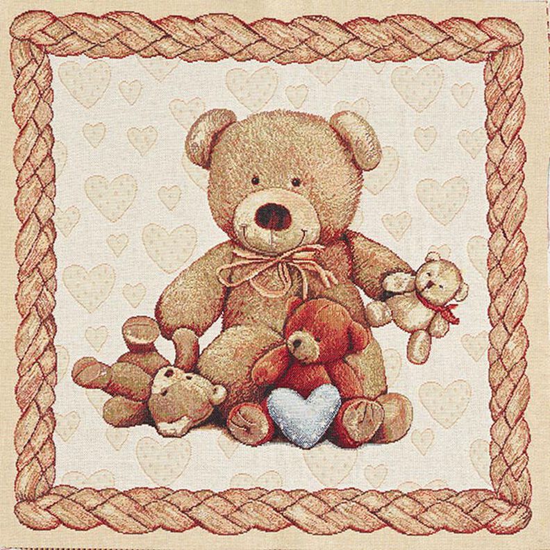 Dekostoff Gobelinstück Teddybären – beige,  image number 1