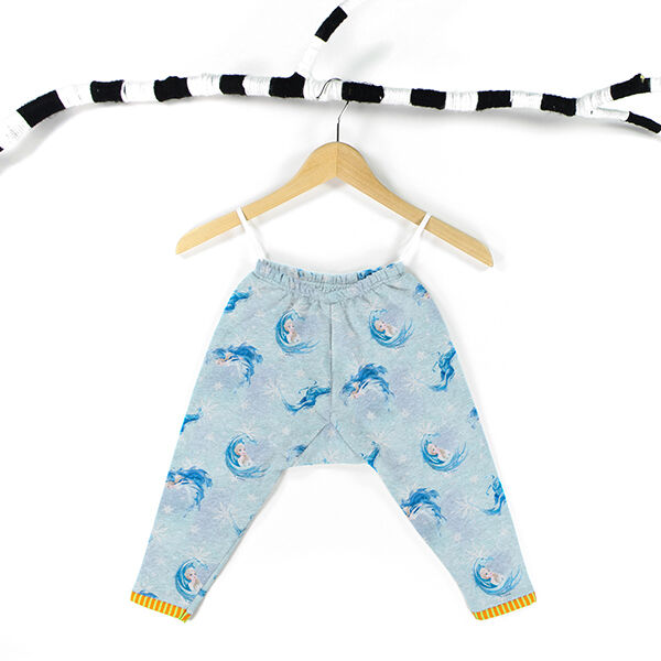 Sweatshirt angeraut Eiskönigin 2 | Disney – babyblau | Reststück 100cm