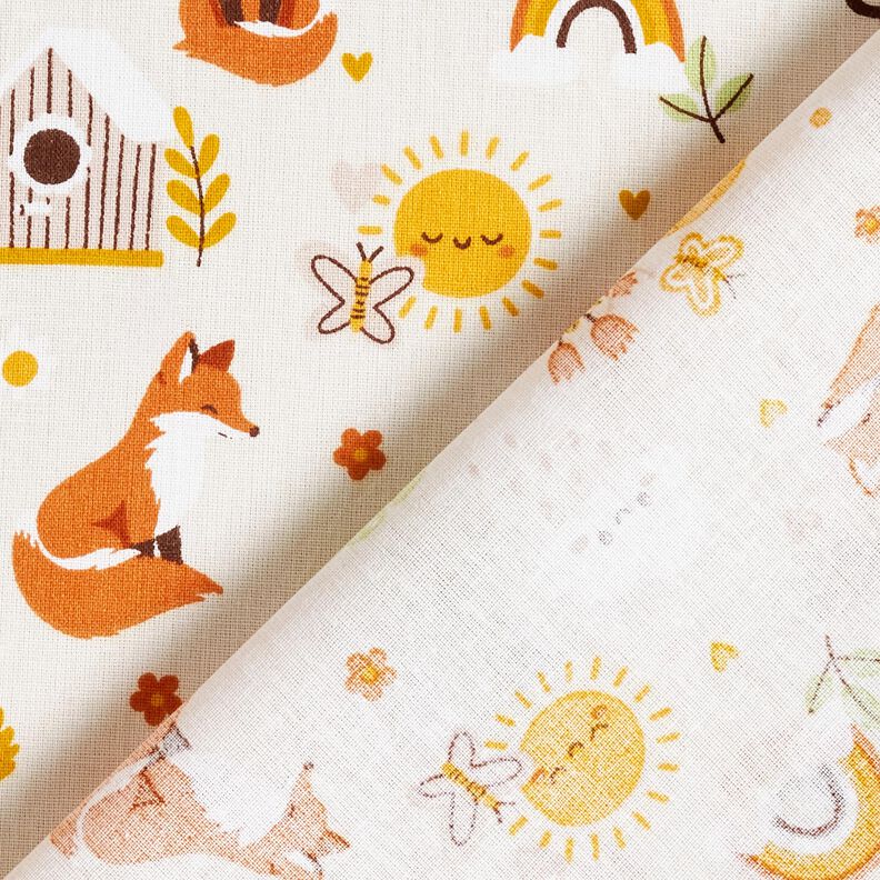 Baumwollpopeline Fuchs im Garten – natur,  image number 4