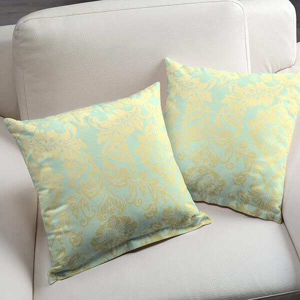 Dekostoff Jacquard Trento 280 cm – mintgrün, image number 4