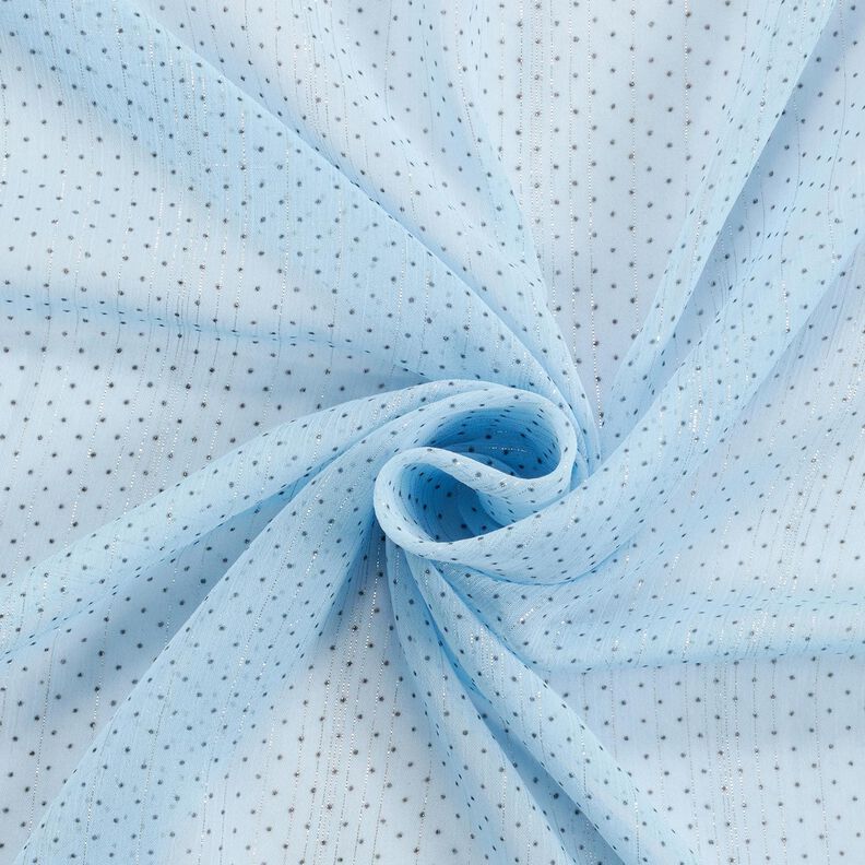 Chiffon Glitzerstreifen und Pünktchen – hellblau,  image number 3